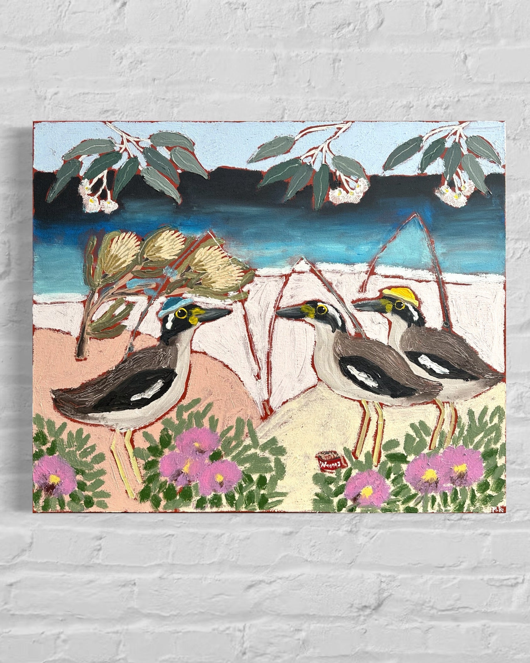 Dudley Beach with Oyster Catchers