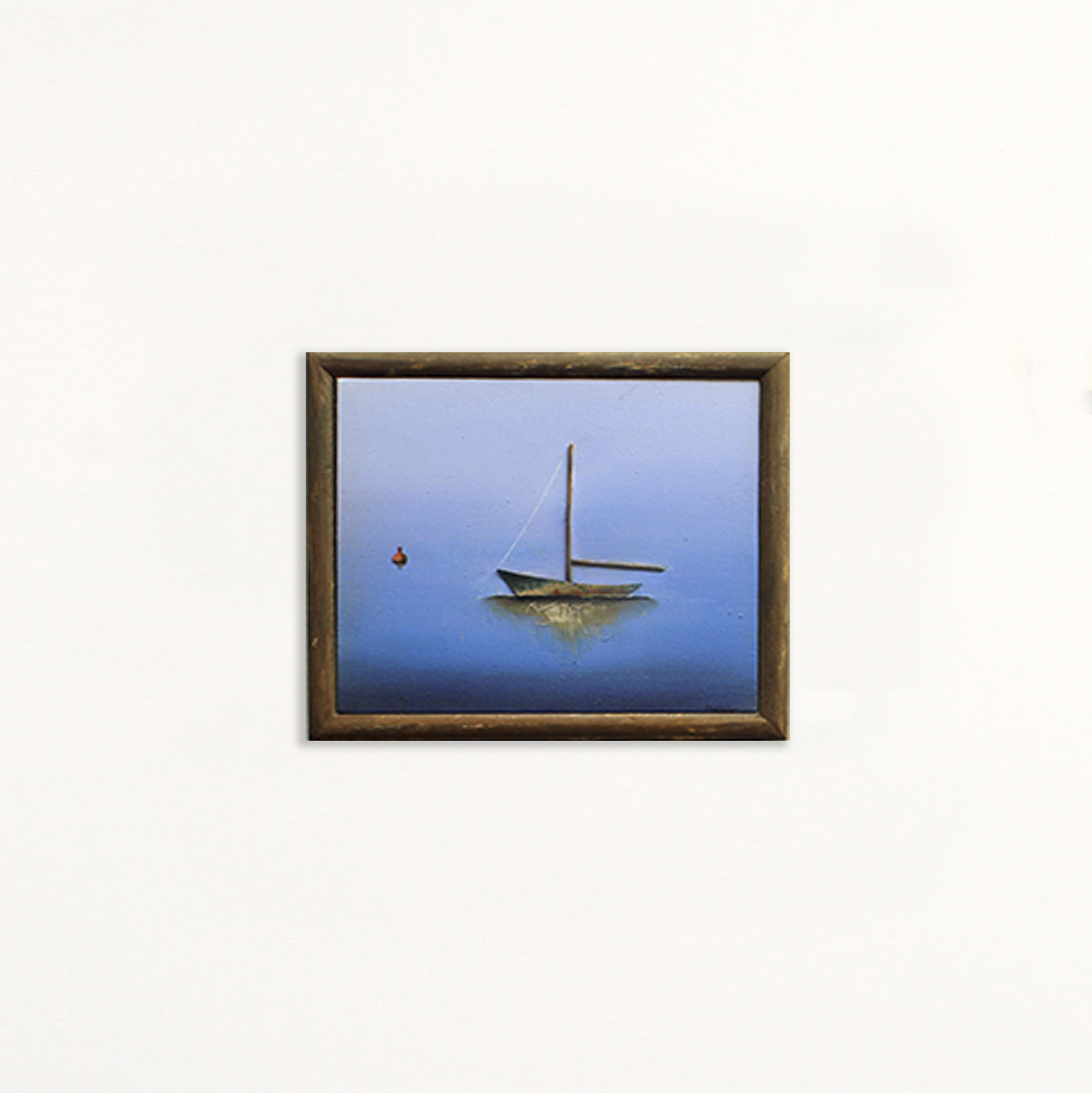 Wooden Boat with Buoy